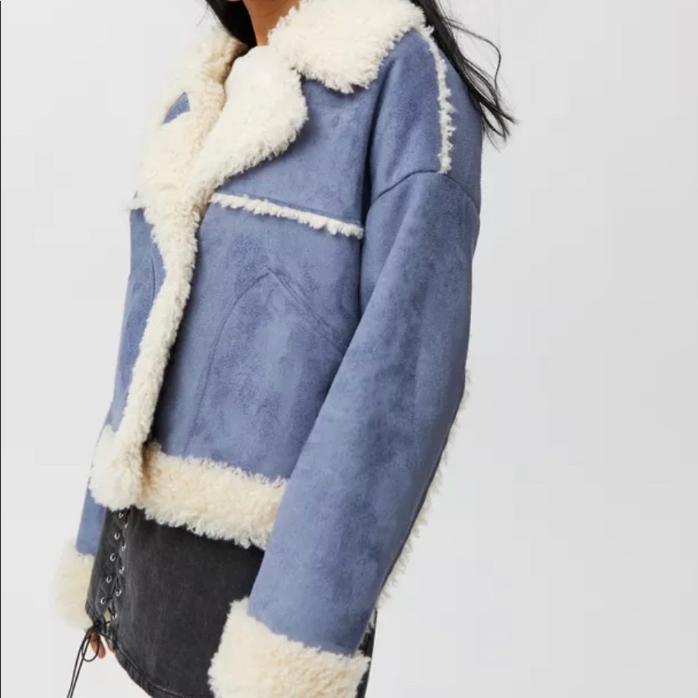 UO Maria Faux Shearling Coat